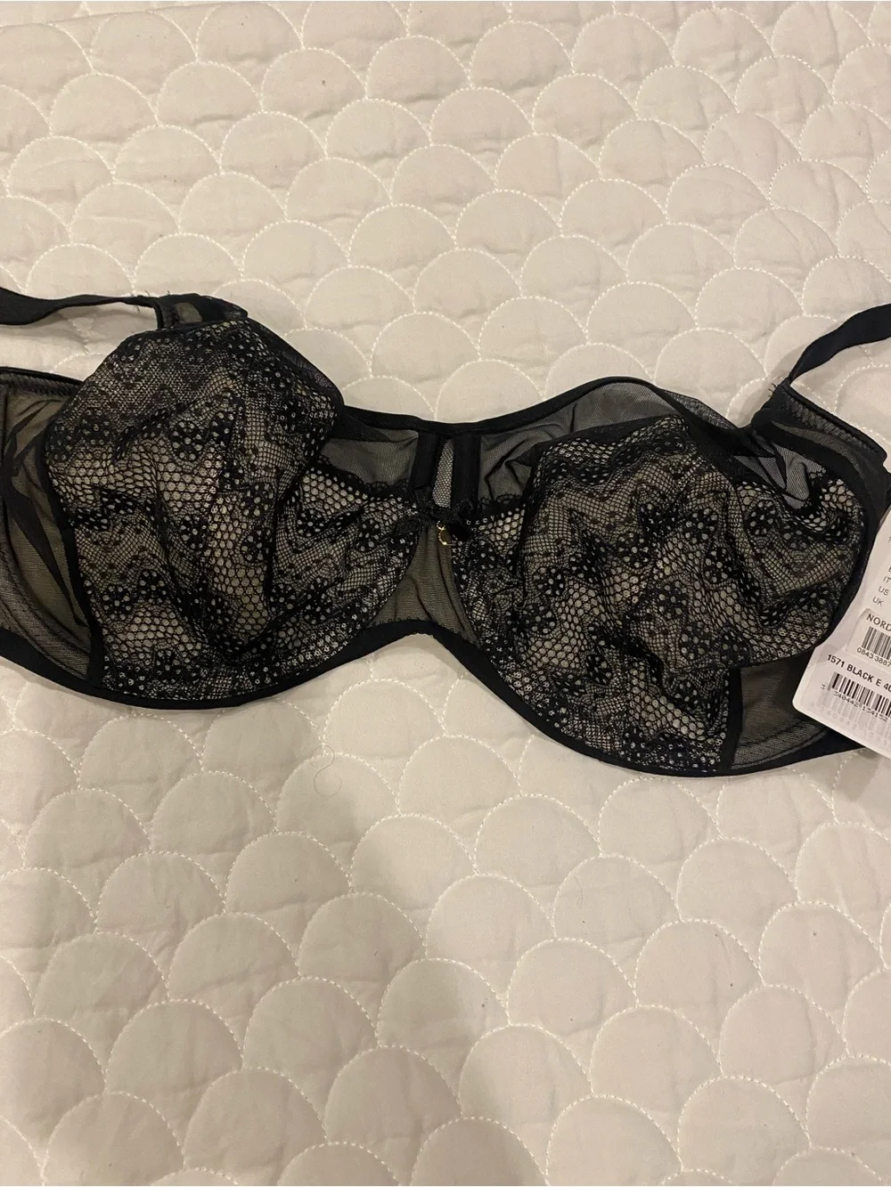 Chantelle Black Lace Bra NWT 40DD